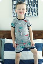 Load image into Gallery viewer, Pajama Set (short sleeve &amp; shorts)
