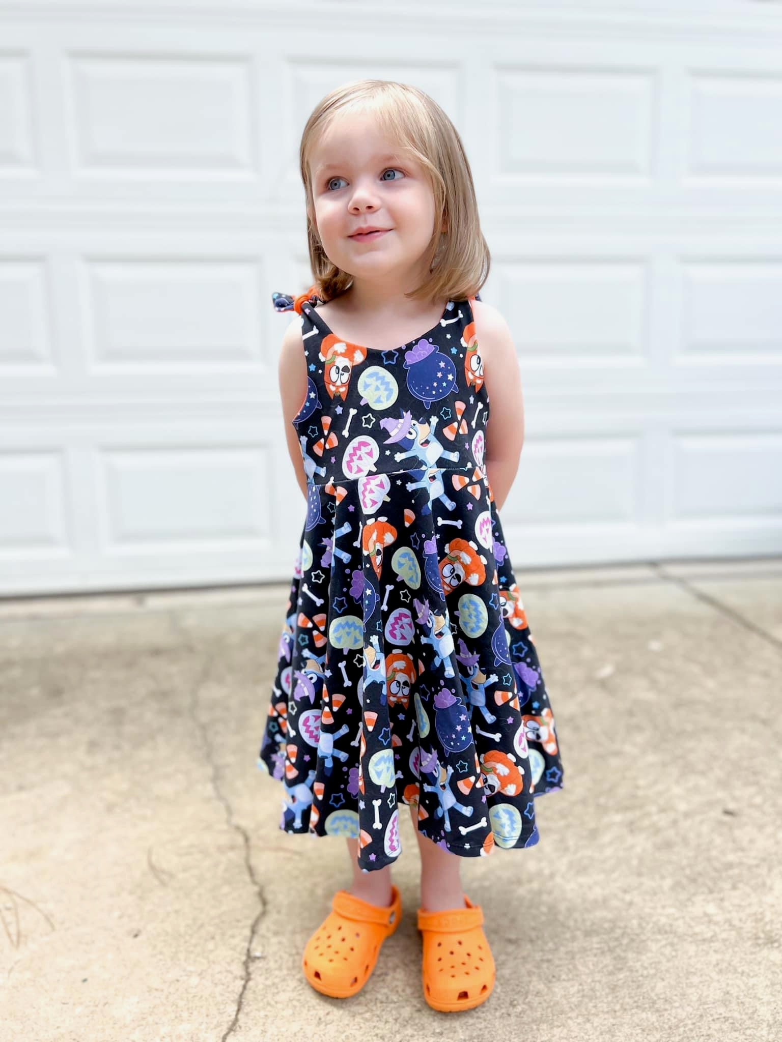 Tie Strap Twirly Dress